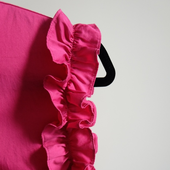 NWOT Zara Fuchsia Frilled Top - Picture 5 of 6